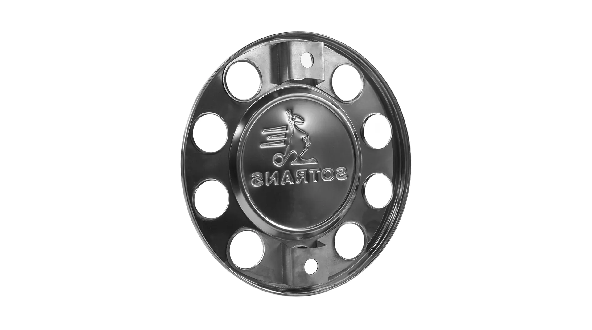 Колпак колеса декоративный на диск 22.5 дюйма c лого SOTRANS ( нерж сталь 304 )  - фото 2
