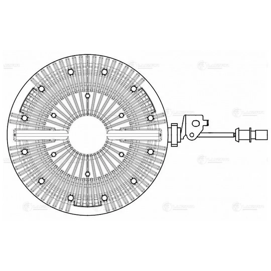 Муфта вязкостная MAN TGA (02-) TGS TGX (07-) (эл.упр, 2-х конт. без крыл.) d 247 мм (LMC 1202)