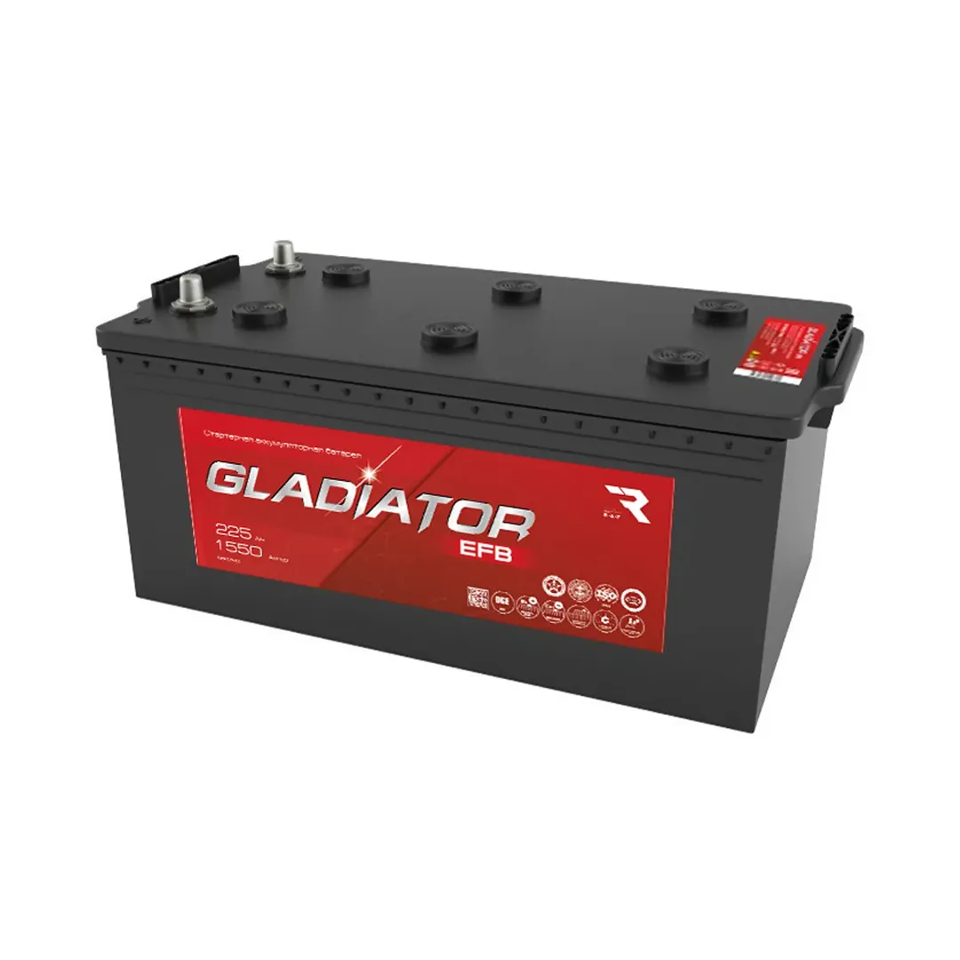 Аккумулятор GLADIATOR EFB 225 А/ч 1550А