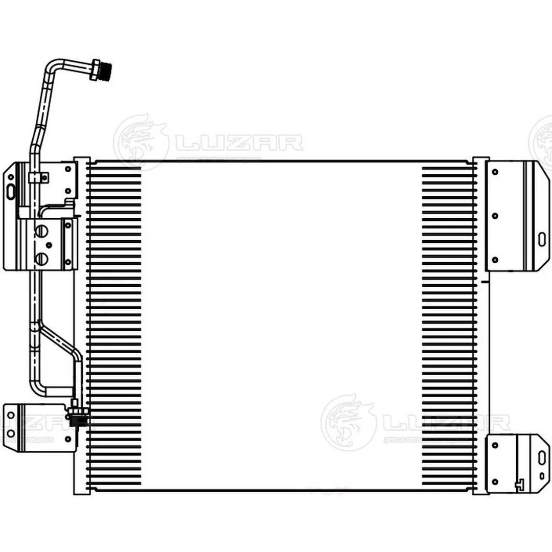 Радиатор кондиционера  KAMAZ 5460 6460 6520  MB Axor