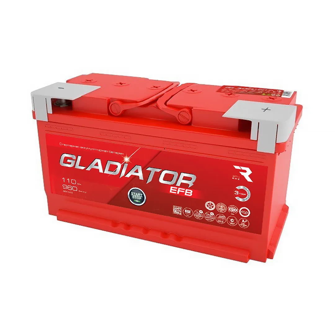 Аккумулятор GLADIATOR EFB 110А/ч 960А