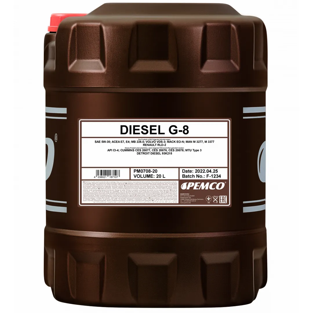 Масло моторное PEMCO DIESEL UHPD G-8 SAE5W30 (20л)