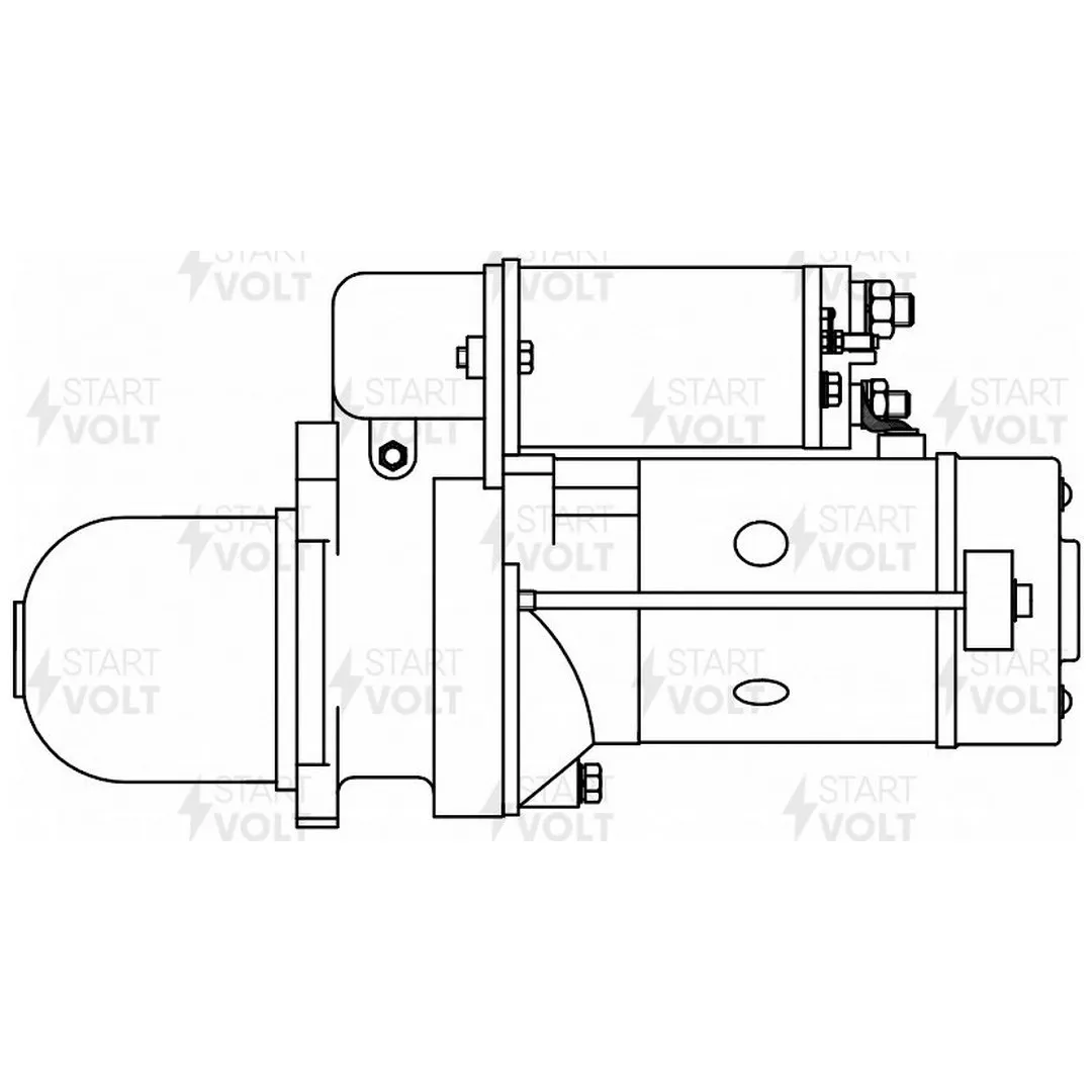 Стартер КАМАЗ 4308 FAW Higer DongFeng с дв. Cummins 4BT 6BT 24В 4кВт (LSt 0725) - фото 6