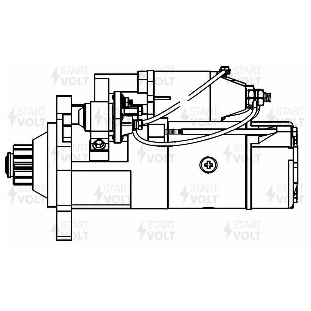 Стартер Mercedes-Benz Actros MP2 MP3 (03-) с дв. OM541 Axor (02-) с дв. OM457 24В 6,5кВт (LSt 1500) - фото 6