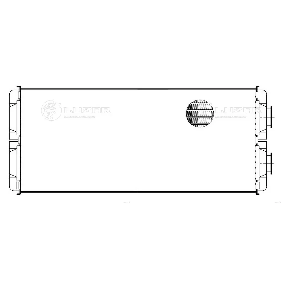 Радиатор отопителя КАМАЗ 5490 Mercedes-Benz Axor (01-) (LRh 15703) - фото 2