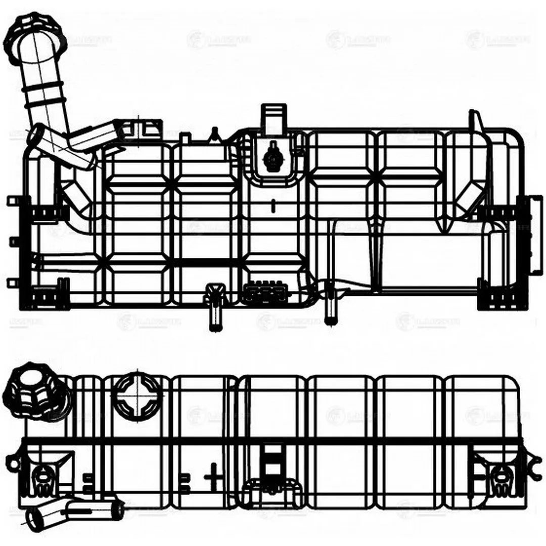 Бачок расширительный КАМАЗ 5490 Mercedes-Benz Axor (01-) Atego (98-) (LET 1570) - фото 3
