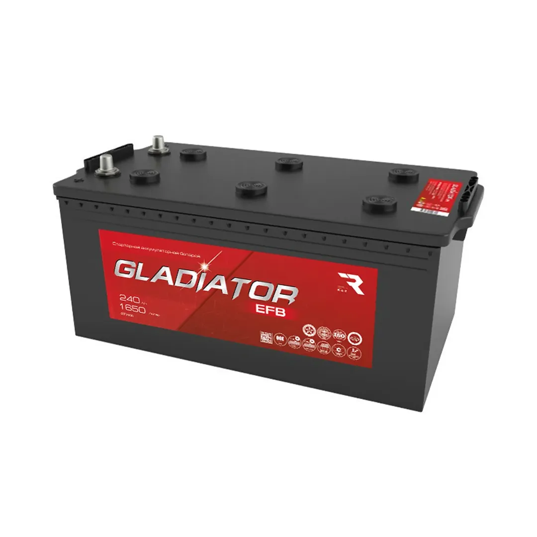 Аккумулятор GLADIATOR EFB 240 А/ч 1650А